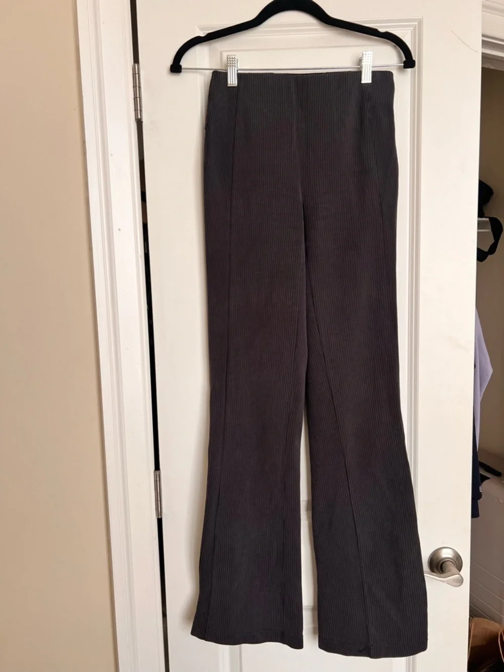 lululemon athletica Ribbed Wide-Leg Pants - Charcoal - Picture 2 of 5
